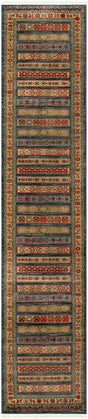Blue 2' 7 x 12' Fars Runner Area Rug 100% Polypropylene Unique Traditional Carpet for Classical Living, Dining Room & Office Spaces for Sale at Rug Engine
