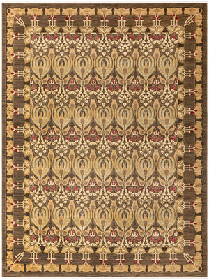 Brown 10' x 13' 1 Edinburgh Rectangle Area Rug 100% Polypropylene Easy Clean With Cotton Backing Traditional Classic Design Carpet for Living, Dining Room, Office for Sale at Rug Engine