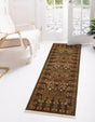 Brown 2' 7 x 19' 8 Edinburgh Runner Area Rug 100% Polypropylene Easy Clean With Cotton Backing Traditional Classic Design Carpet for Living, Dining Room, Office for Sale at Rug Engine