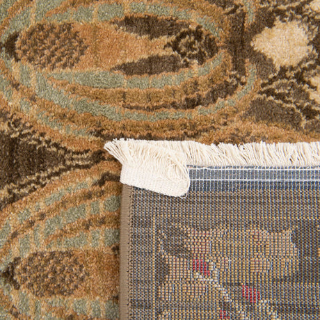 Brown 8' x 8' Edinburgh Square Area Rug 100% Polypropylene Easy Clean With Cotton Backing Traditional Classic Design Carpet for Living, Dining Room, Office for Sale at Rug Engine