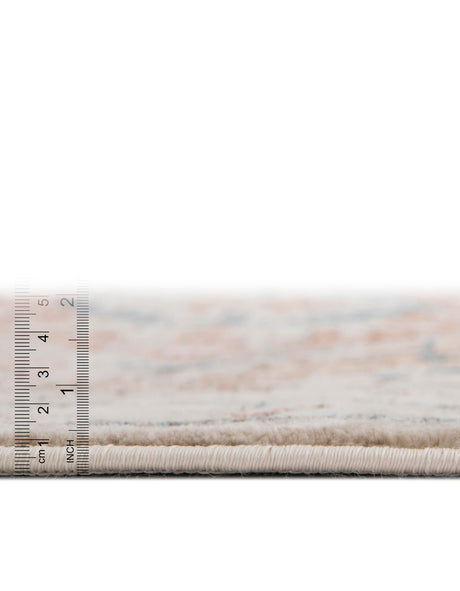 Beige 5' 3 x 5' 3 Oslo Round Area Rug 100% Polypropylene Traditional Classic Vintage Distressed Carpet for Indoor Home Decor for Sale at Rug Engine