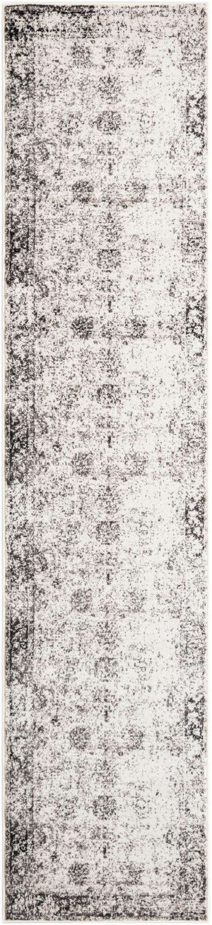 Gray 2' 7 x 12' Sofia Runner Area Rug Durable Easy Clean Stain Resistant Unique Carpet for Affordable Interior Home Design for Sale at Rug Engine
