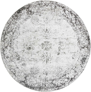 Gray 13' 1 x 13' 1 Sofia Round Area Rug Durable Easy Clean Stain Resistant Unique Carpet for Affordable Interior Home Design for Sale at Rug Engine
