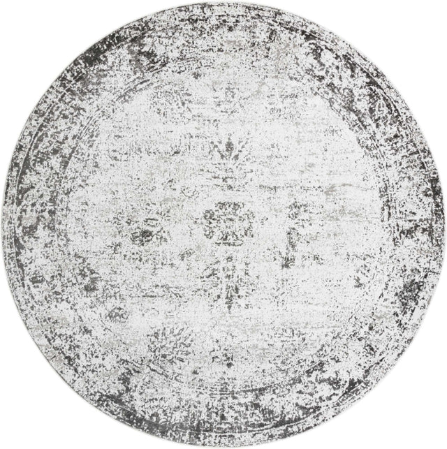 Gray 13' 1 x 13' 1 Sofia Round Area Rug Durable Easy Clean Stain Resistant Unique Carpet for Affordable Interior Home Design for Sale at Rug Engine