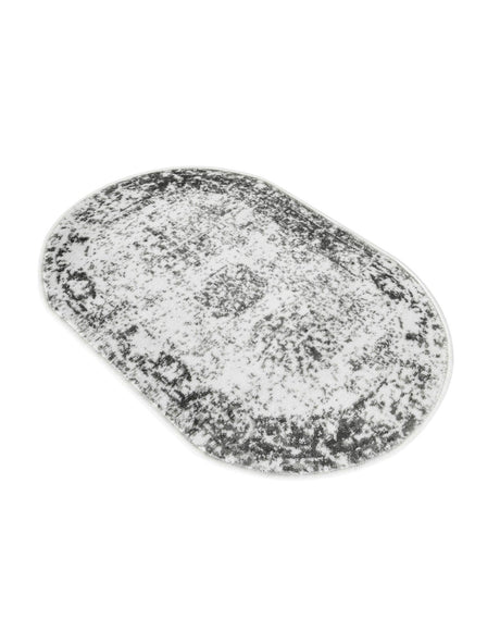 Gray 2' x 3' 1 Sofia Oval Area Rug Durable Easy Clean Stain Resistant Unique Carpet for Affordable Interior Home Design for Sale at Rug Engine
