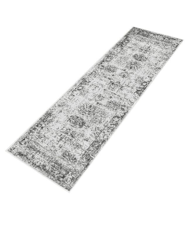 Gray 2' x 8' Sofia Runner Area Rug Durable Easy Clean Stain Resistant Unique Carpet for Affordable Interior Home Design for Sale at Rug Engine