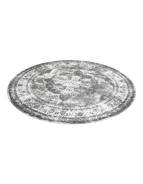 Gray 13' 1 x 13' 1 Sofia Round Area Rug Durable Easy Clean Stain Resistant Unique Carpet for Affordable Interior Home Design for Sale at Rug Engine