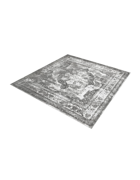 Gray 13' 1 x 13' 1 Sofia Square Area Rug Durable Easy Clean Stain Resistant Unique Carpet for Affordable Interior Home Design for Sale at Rug Engine