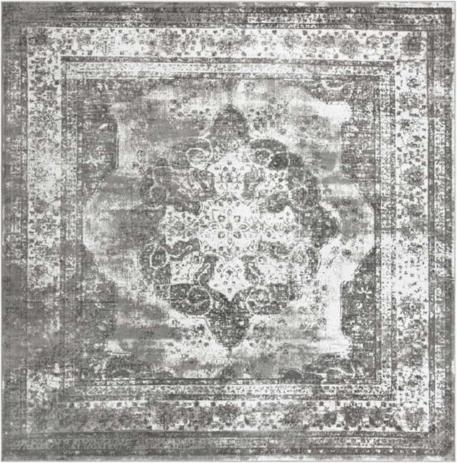 Gray 13' 1 x 13' 1 Sofia Square Area Rug Durable Easy Clean Stain Resistant Unique Carpet for Affordable Interior Home Design for Sale at Rug Engine