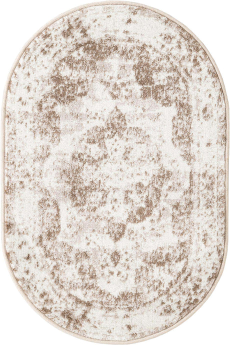 Beige 2' x 3' 1 Sofia Oval Rug