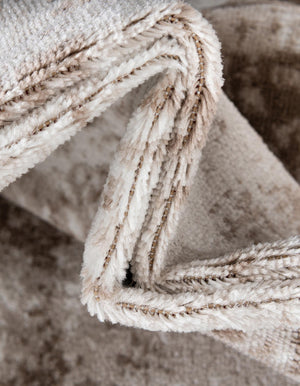 Beige 2' 2 x 4' Sofia Semicircle Hearth Rug