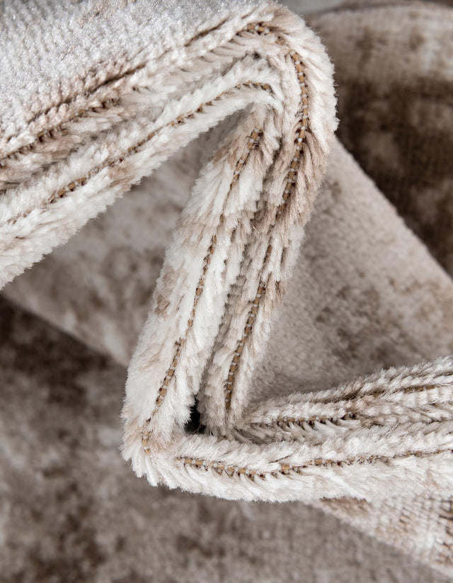 Beige 2' 2 x 4' Sofia Semicircle Hearth Rug