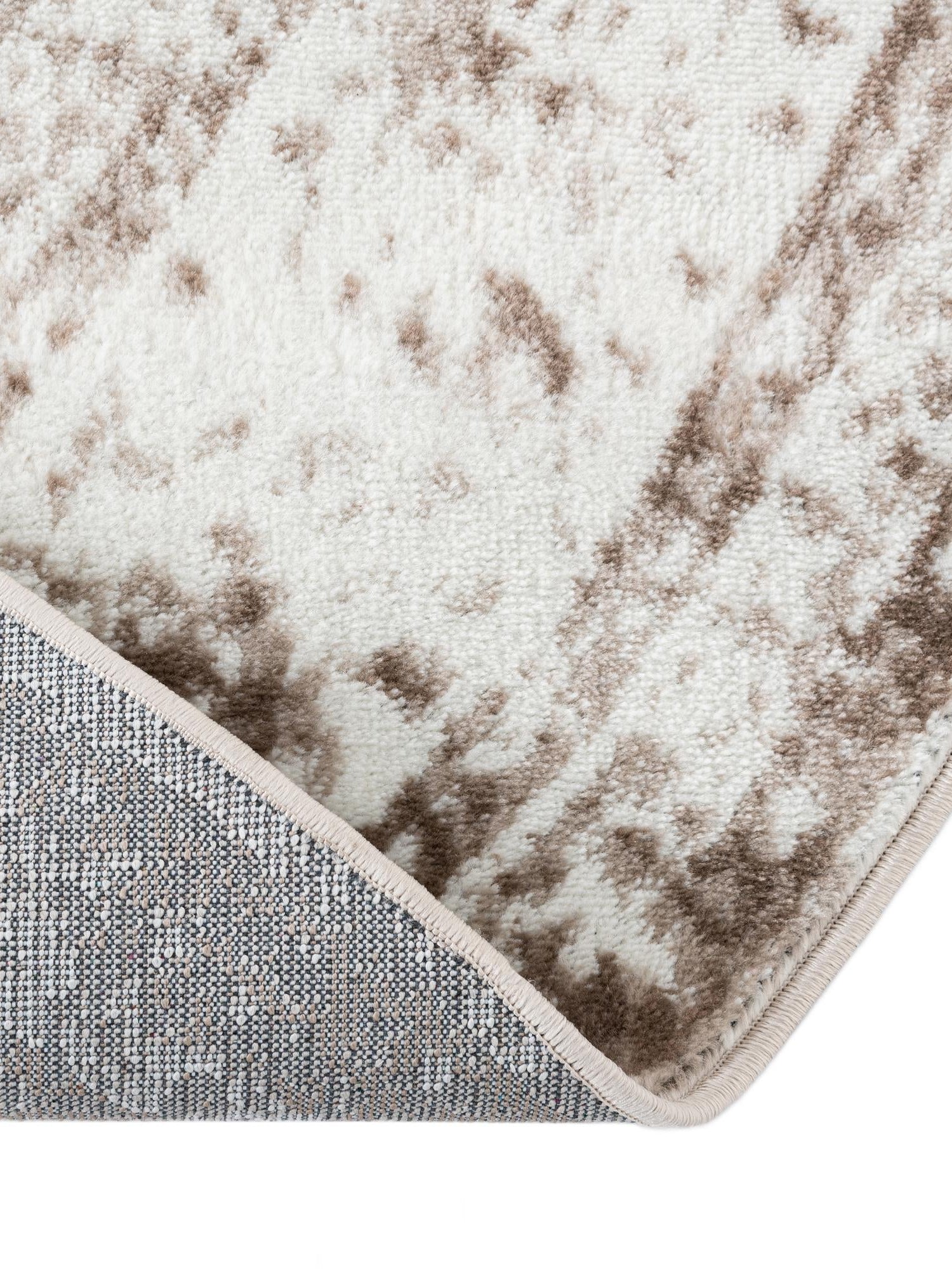 Beige 3' 1 x 6' 1 Sofia Hearth Half-Round Semicircle Area Rug Durable Easy Clean Stain Resistant Unique Carpet for Affordable Interior Home Design for Sale at Rug Engine