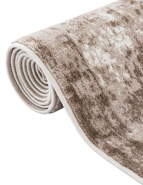 Beige 2' 2 x 3' 7 Sofia Hearth Half-Round Semicircle Area Rug Durable Easy Clean Stain Resistant Unique Carpet for Affordable Interior Home Design for Sale at Rug Engine