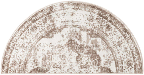 Beige 3' 1 x 6' 1 Sofia Semicircle Hearth Rug