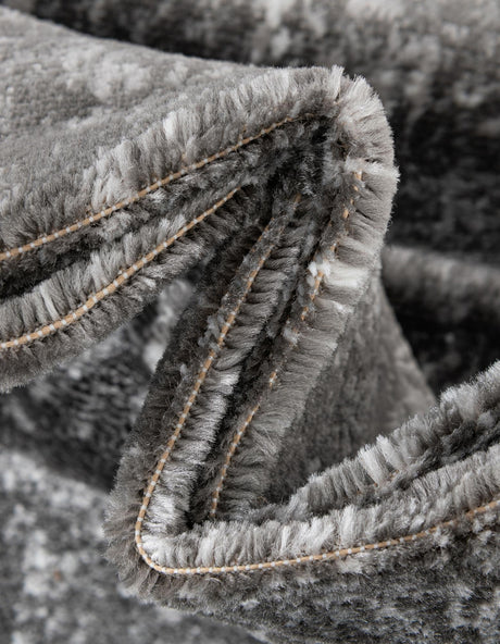Dark Gray 3' 1 x 6' 1 Sofia Hearth Half-Round Semicircle Area Rug Durable Easy Clean Stain Resistant Unique Carpet for Affordable Interior Home Design for Sale at Rug Engine