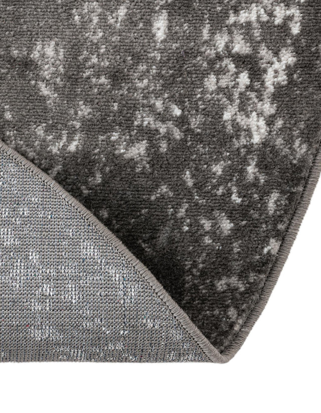 Dark Gray 2' 2 x 4' Sofia Semicircle Hearth Rug