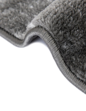 Dark Gray 2' 2 x 4' Sofia Semicircle Hearth Rug