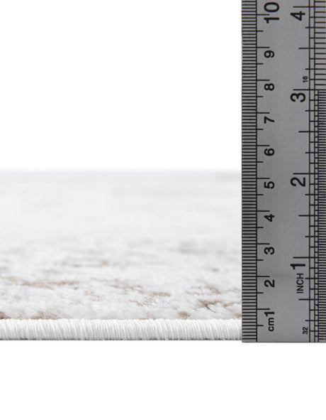 Beige 2' 2 x 3' 7 Sofia Hearth Half-Round Semicircle Area Rug Durable Easy Clean Stain Resistant Unique Carpet for Affordable Interior Home Design for Sale at Rug Engine