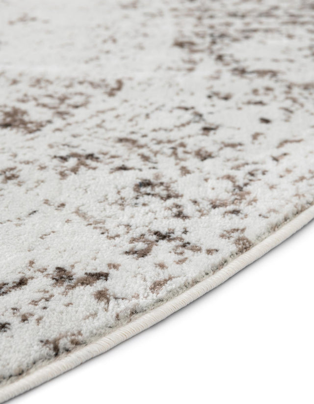 Beige 2' 2 x 4' Sofia Semicircle Hearth Rug