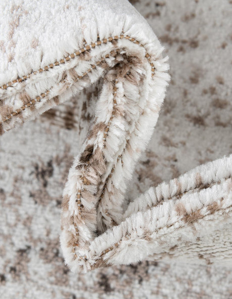 Beige 2' 2 x 3' 7 Sofia Hearth Half-Round Semicircle Area Rug Durable Easy Clean Stain Resistant Unique Carpet for Affordable Interior Home Design for Sale at Rug Engine