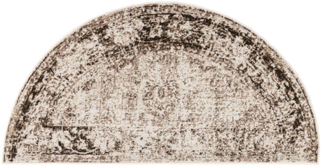 Beige 3' 1 x 6' 1 Sofia Semicircle Hearth Rug
