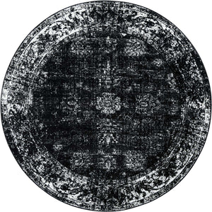Black 10' x 10' Sofia Round Rug