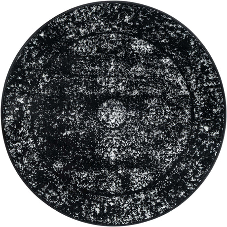 Black 3' 3 x 3' 3 Sofia Round Rug