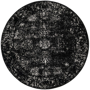 Black 4' 1 x 4' 1 Sofia Round Rug