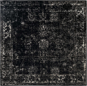 Black 5' 3 x 5' 3 Sofia Square Rug