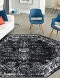 Black 8' x 8' Sofia Octagon Rug