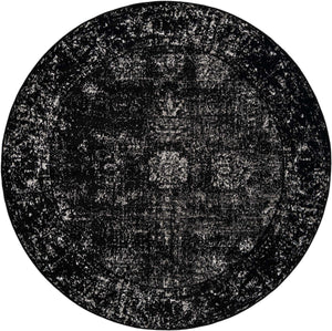 Black 6' 1 x 6' 1 Sofia Round Rug
