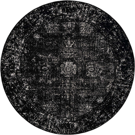 Black 6' 1 x 6' 1 Sofia Round Rug