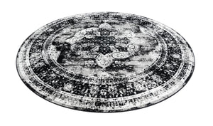 Black 10' x 10' Sofia Round Rug