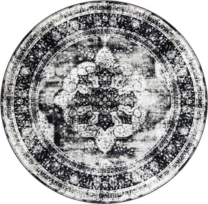 Black 10' x 10' Sofia Round Rug
