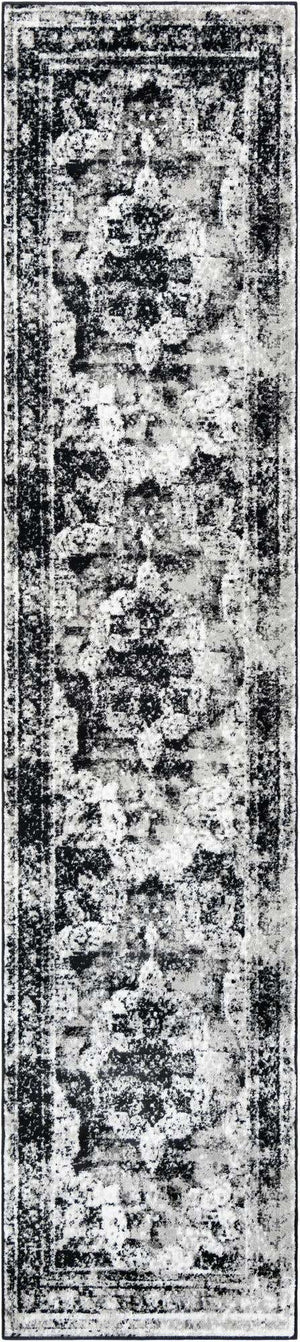 Black 3' x 12' Sofia Runner Rug