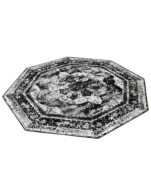 Black 6' 1 x 6' 1 Sofia Octagon Rug
