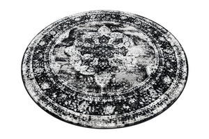 Black 6' 1 x 6' 1 Sofia Round Rug