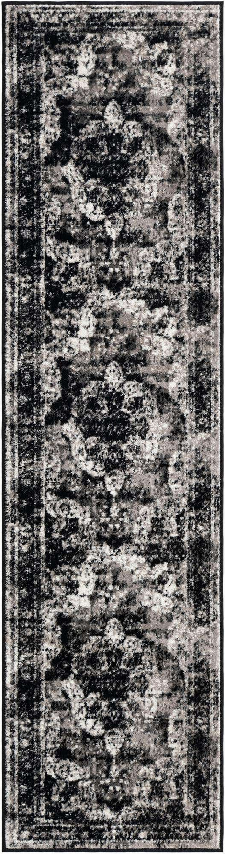 Black 2' x 8' Sofia Runner Rug