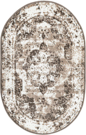 Light Brown 2' x 3' 1 Sofia Oval Area Rug Durable Easy Clean Stain Resistant Unique Carpet for Affordable Interior Home Design for Sale at Rug Engine