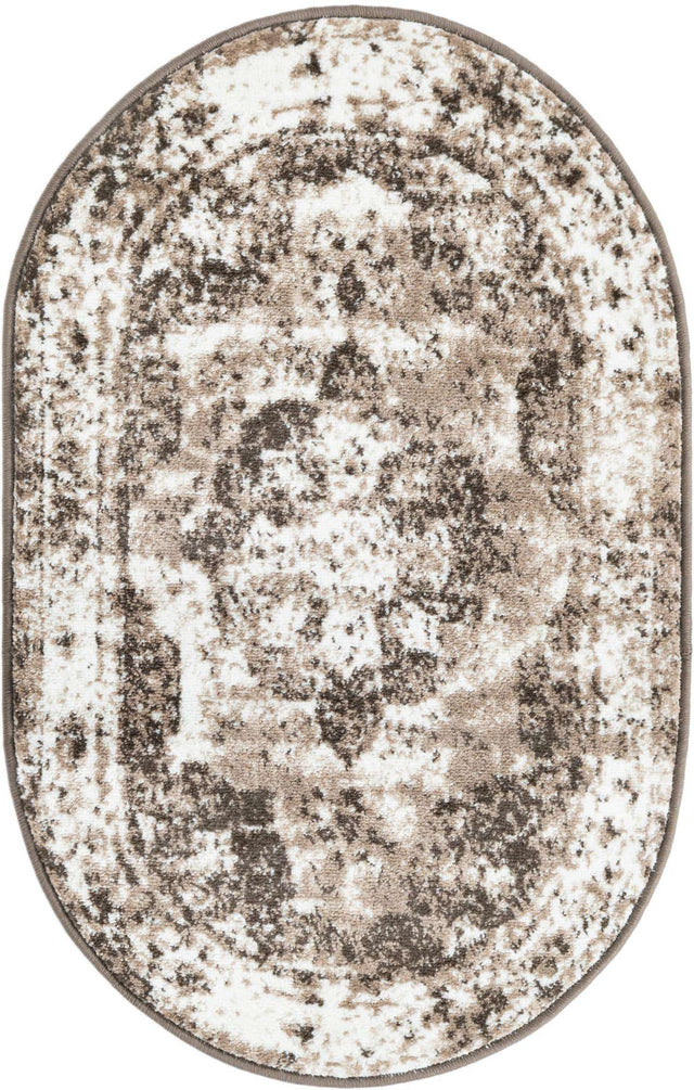 Light Brown 2' x 3' 1 Sofia Oval Area Rug Durable Easy Clean Stain Resistant Unique Carpet for Affordable Interior Home Design for Sale at Rug Engine
