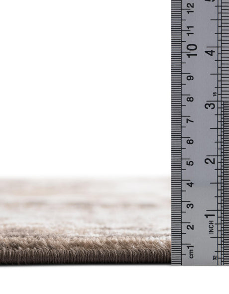 Light Brown 3' 1 x 6' 1 Sofia Hearth Half-Round Semicircle Area Rug Durable Easy Clean Stain Resistant Unique Carpet for Affordable Interior Home Design for Sale at Rug Engine
