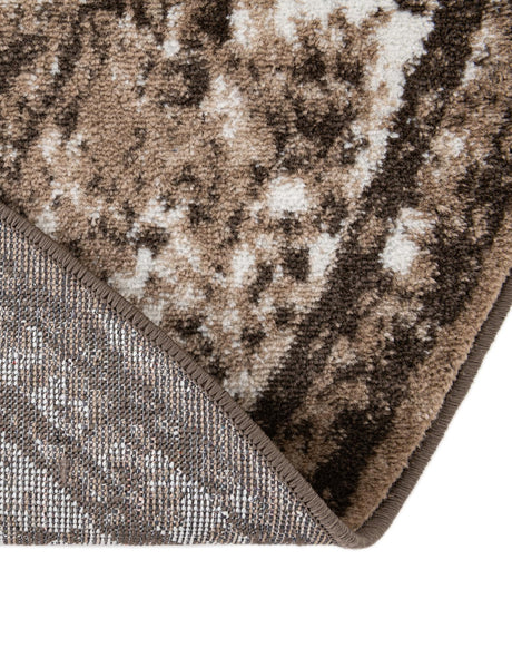 Light Brown 3' 1 x 6' 1 Sofia Hearth Half-Round Semicircle Area Rug Durable Easy Clean Stain Resistant Unique Carpet for Affordable Interior Home Design for Sale at Rug Engine