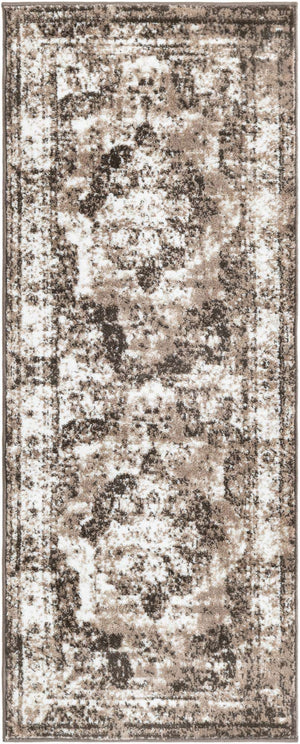 Light Brown 2' x 5' 1 Sofia Runner Area Rug Durable Easy Clean Stain Resistant Unique Carpet for Affordable Interior Home Design for Sale at Rug Engine