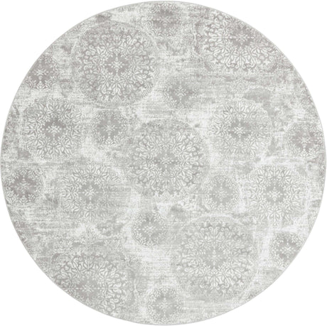 Light Gray 10' x 10' Sofia Round Rug