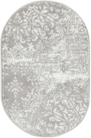 Light Gray 2' x 3' 1 Sofia Oval Rug
