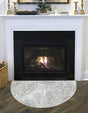 Light Gray 3' 1 x 6' 1 Sofia Semicircle Hearth Rug