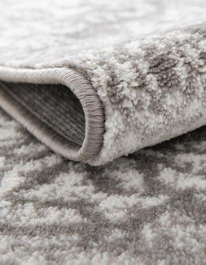 Light Gray 2' 2 x 4' Sofia Semicircle Hearth Rug