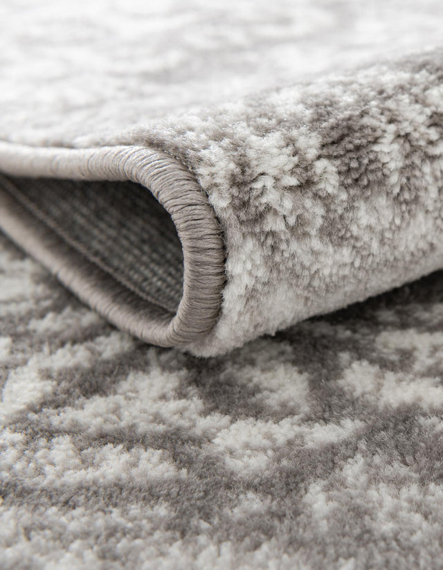 Light Gray 2' 2 x 4' Sofia Semicircle Hearth Rug