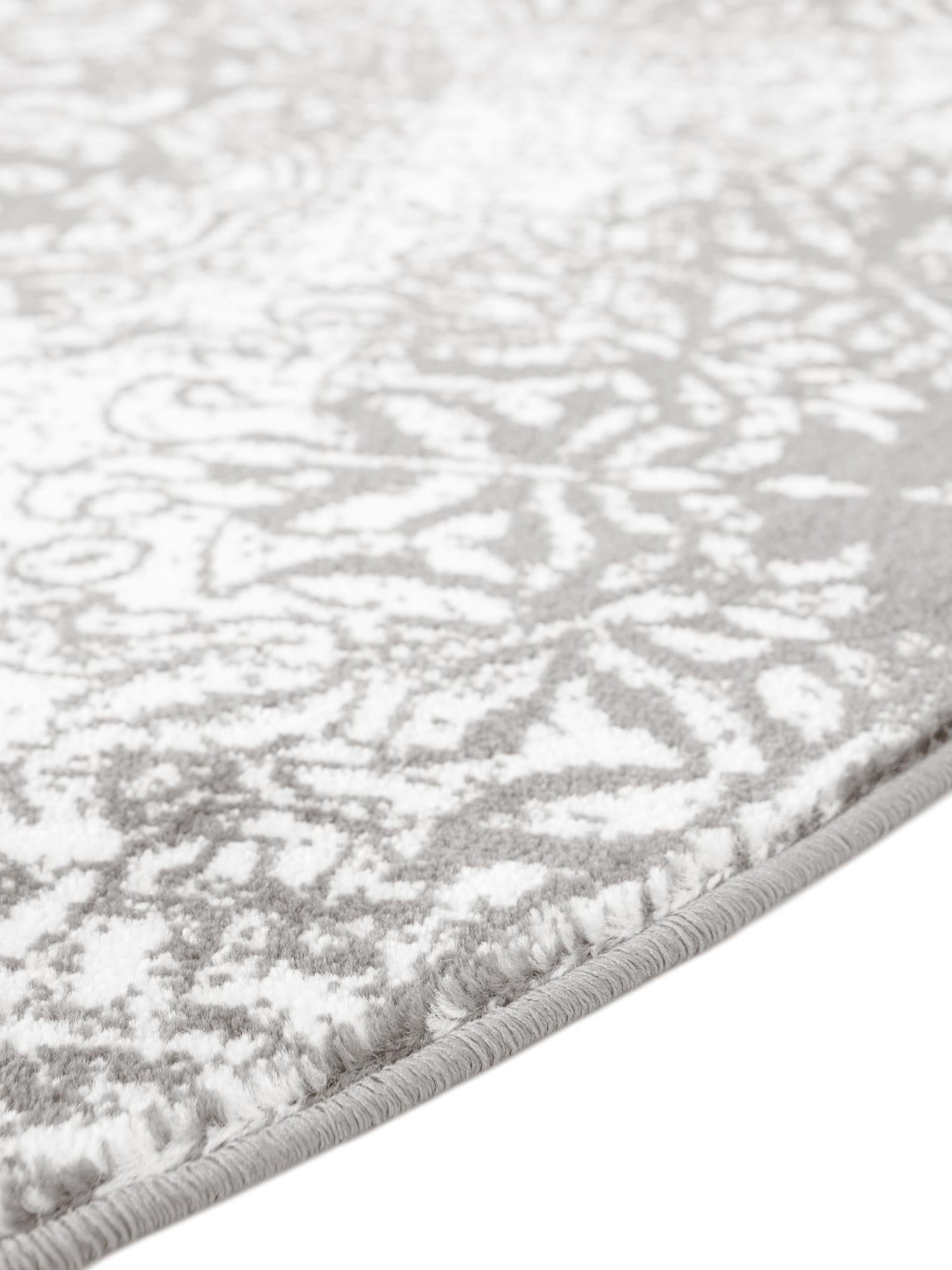 Light Gray 2' 2 x 3' 7 Sofia Hearth Half-Round Semicircle Area Rug Durable Easy Clean Stain Resistant Unique Carpet for Affordable Interior Home Design for Sale at Rug Engine